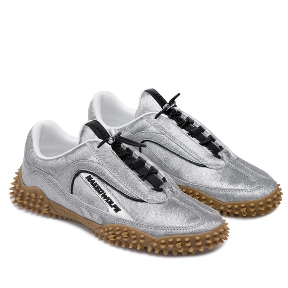 Naked Wolfe Silver sneakers with spiked soles - Picture 1 of 7